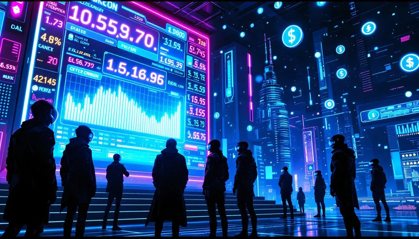 A visual representation of cryptocurrency trading concepts.
