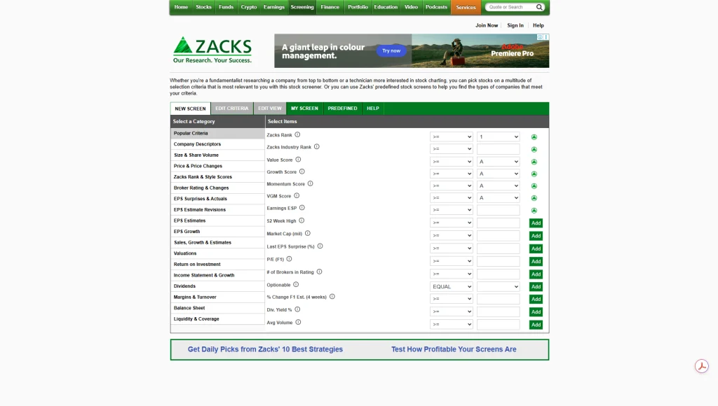 best-free-stock-screeners-in-2026-zacks