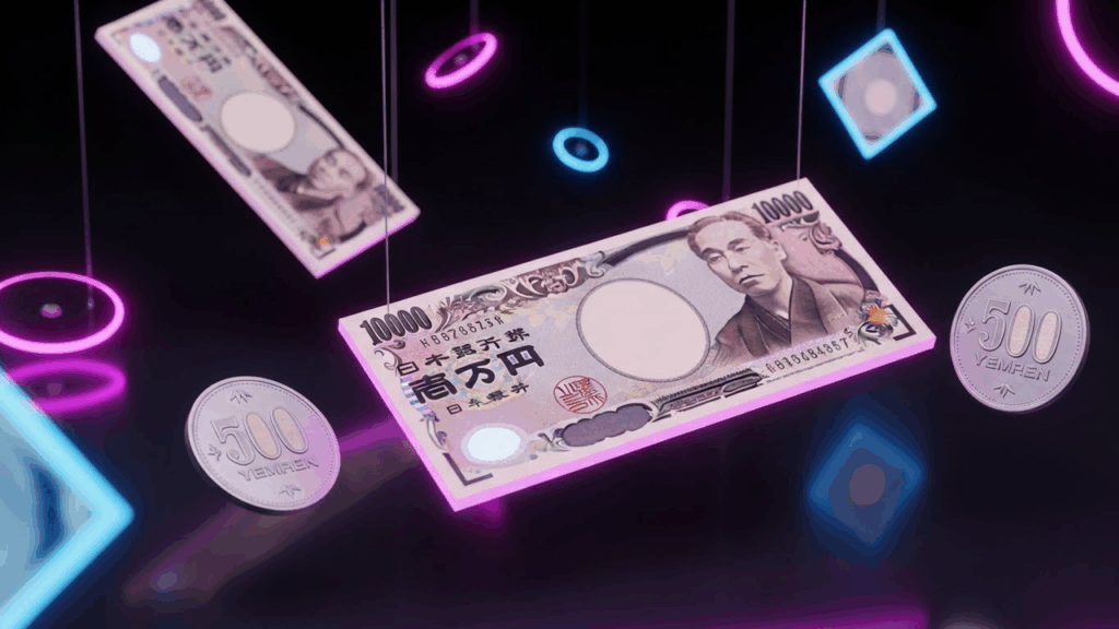Cash del yen japonés en enfoque
