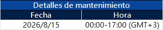 Notificación de actualización del servidor