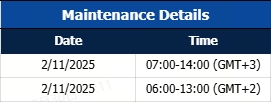 Notification of Server Upgrade