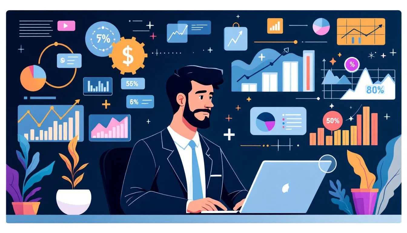 A trader analyzing stock market indices to understand why trade indices.