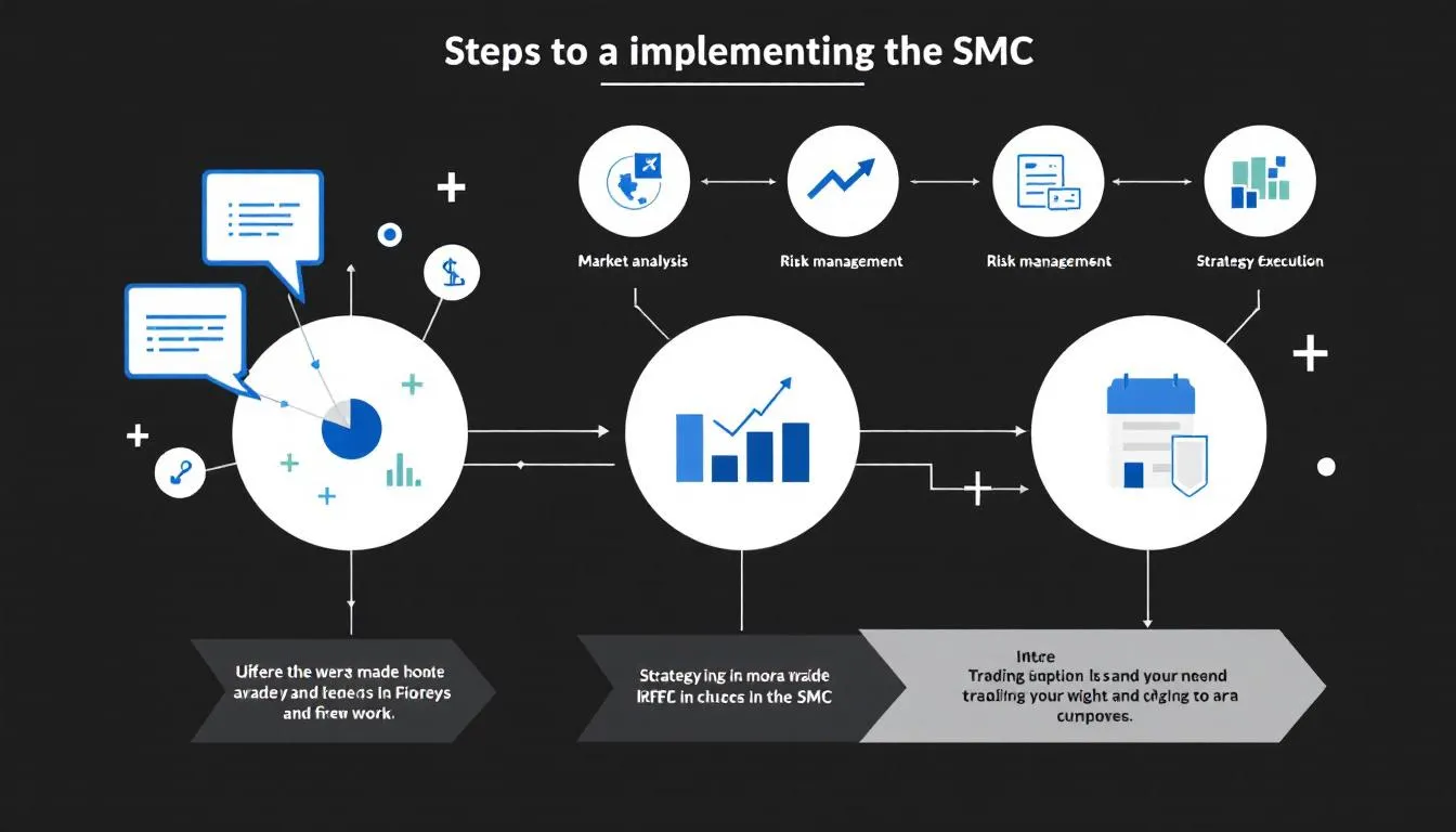 Steps to implementing the SMC in Forex trading.
