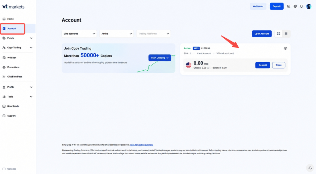 ae15db0bb5884d9686770e983bbd9f21 VT Markets Account Created cent