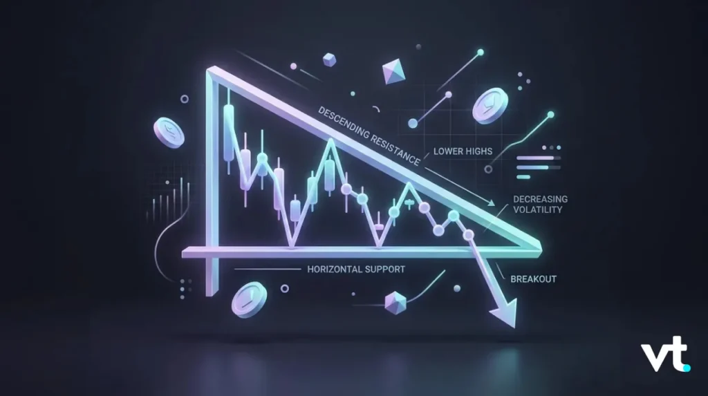 | VT Markets descending triangle chart pattern