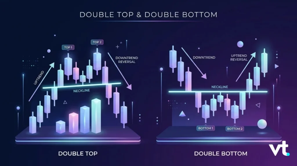 | VT Markets double top bottom pattern