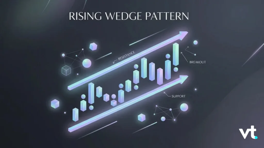 | VT Markets rising wedge chart pattern